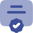 Icône diplôme certifié validation