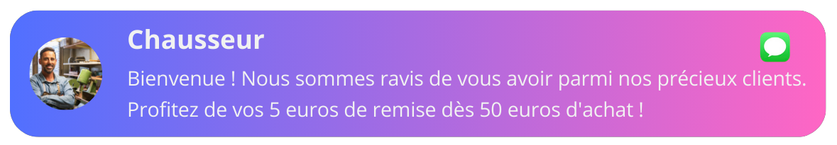 Envoyez des messages de bienvenue