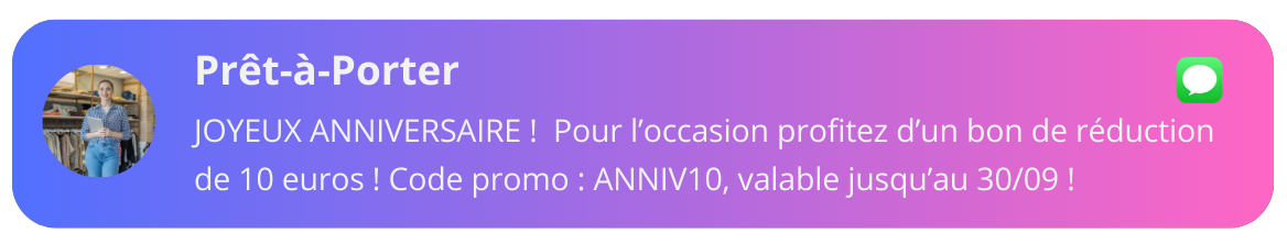 Fêtez les anniversaires